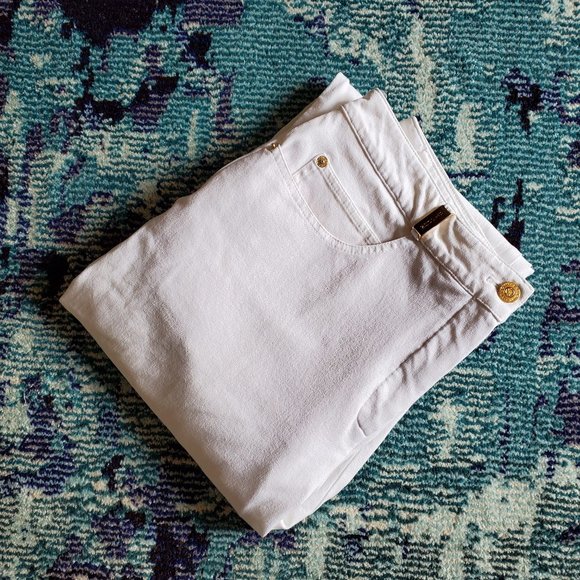 St. John Sport Cropped White Pants Size 14 EUC - Picture 5 of 14